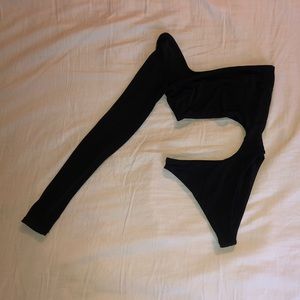 Fashion Nova One Sleeve, Cutout Bodysuit